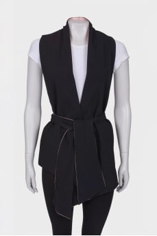 Black tie waistcoat