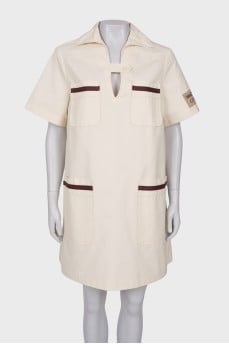 Dress T-shirt with brand logo