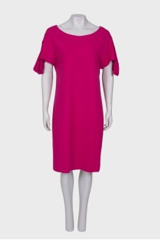 Straight fit fuchsia dress