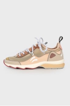 Mesh textile sneakers