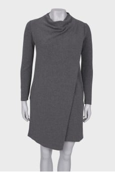 Wrap gray dress