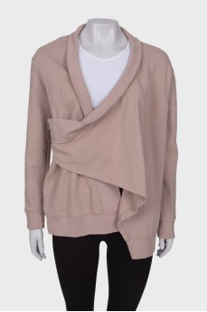 Taupe wrap cardigan