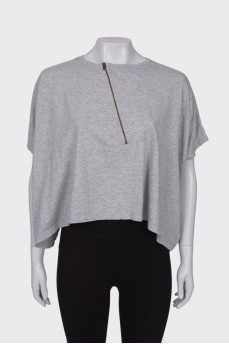Gray loose fit T-shirt