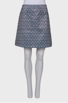 Mixed color skirt with tag