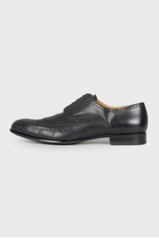 Men's black brogues