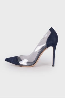 Navy blue stilettos