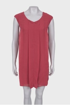 Pink polka dot dress