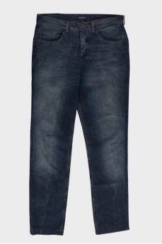 Men's blue jeans with gradient