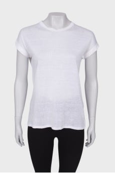 Translucent white T-shirt