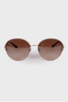 Gold frame sunglasses