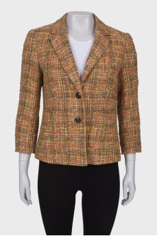 Combination tweed jacket