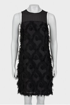 Black fringe dress