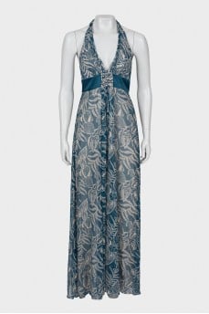 Loose dress in print