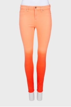 Jeans in gradient print