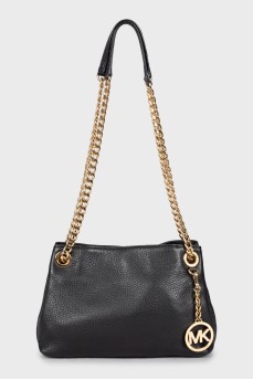 Leather shoulder bag
