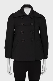 Black button down jacket