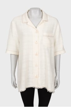 Long shirt with fringes