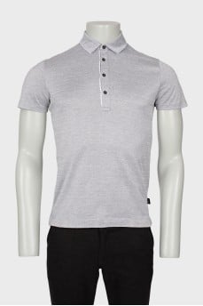 Men's gray polo shirt