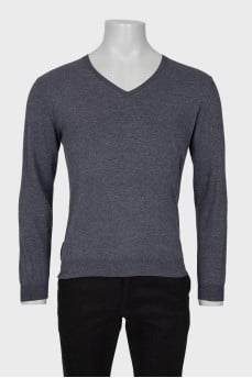 Men's V-neck jumper