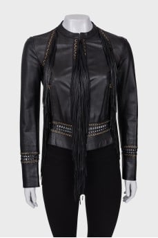Black fringe jacket