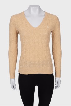 Knitted wool sweater