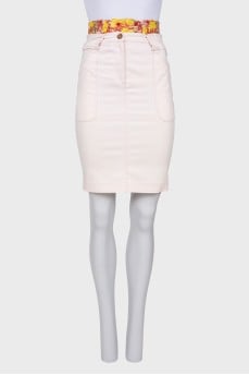 Combination straight skirt