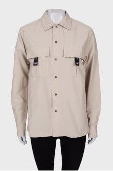 Beige shirt with tag