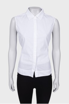 White blouse with ties