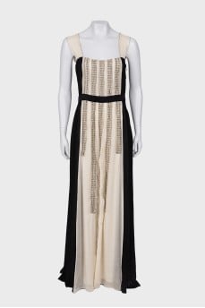 Two tone maxi dress