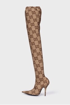 The Hacker Project Knife over the knee boots