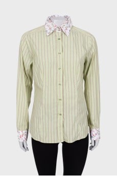 Light green printed shirt