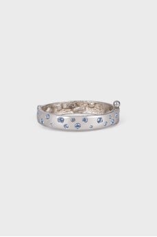 Decorated silver bracelet
