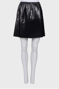 Pleated miniskirt