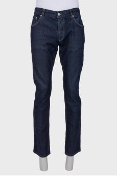 Men's dark blue jeans
