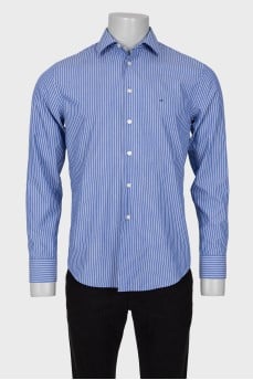 Men's blue striped shirt