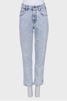 Light blue high waist jeans