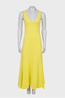 Yellow maxi dress