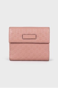 Embossed leather wallet