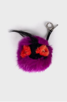 Fluffy keychain combined color
