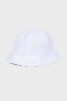 White textile bucket hat