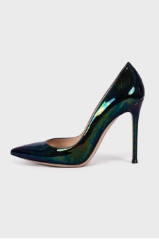 Composite patent leather shoes