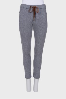 Gray sweatpants