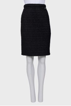 Black pencil skirt