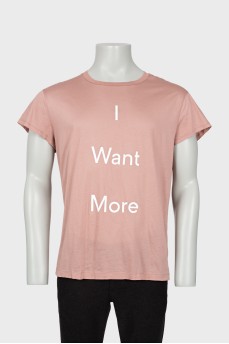 Men's T-shirt with slogan