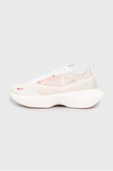 White mesh sneakers