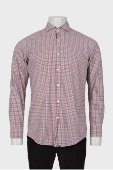 Gingham men's shirt