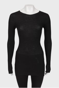 Long wool sweater