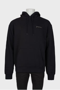 Men's padded hoodie with tag
