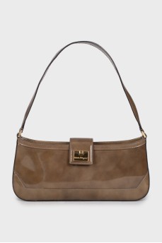Green baguette bag