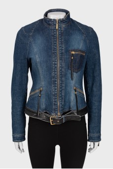 Waisted denim jacket